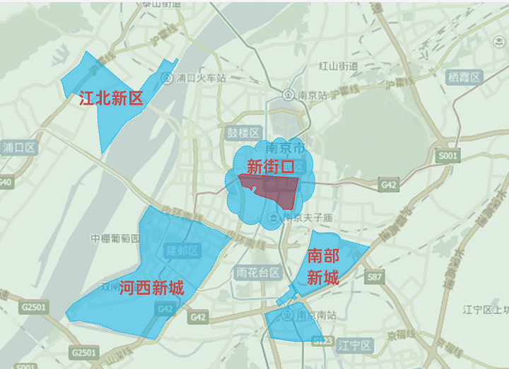 南京秦淮区范围地图图片