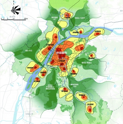 都市区空间格局图