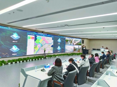 南京江北新区城市运行管理中心。江北新区供图