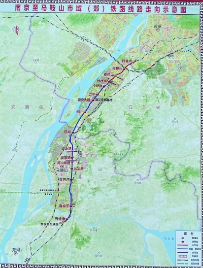 宁马城际线路走向示意图 