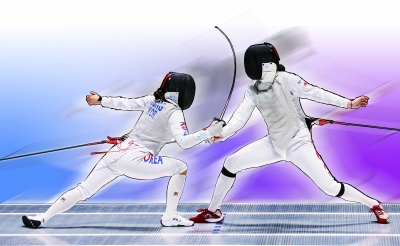 昨天,在杭州亚运会击剑项目女子团体花剑决赛中,中国队以34比31战胜