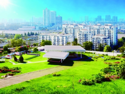 西街长干古城遗址保护展示大棚效果图。 南京市文旅局供图