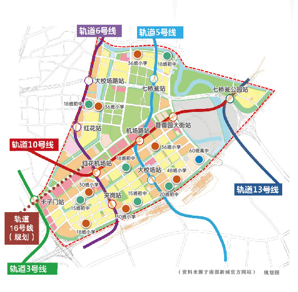 南京南部新城规划图图片