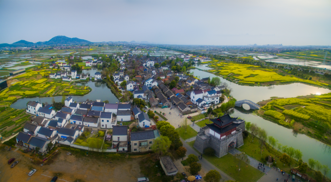 鸟瞰高岗村。南京市高淳区委宣传部供图