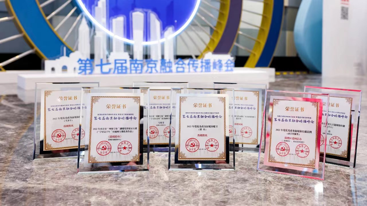                第七届南京融合传播峰会上颁发的奖牌