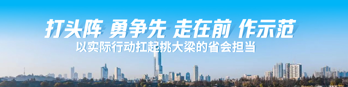 打头阵 勇争先 走在前 作示范——以实际行动扛起挑大梁的省会担当