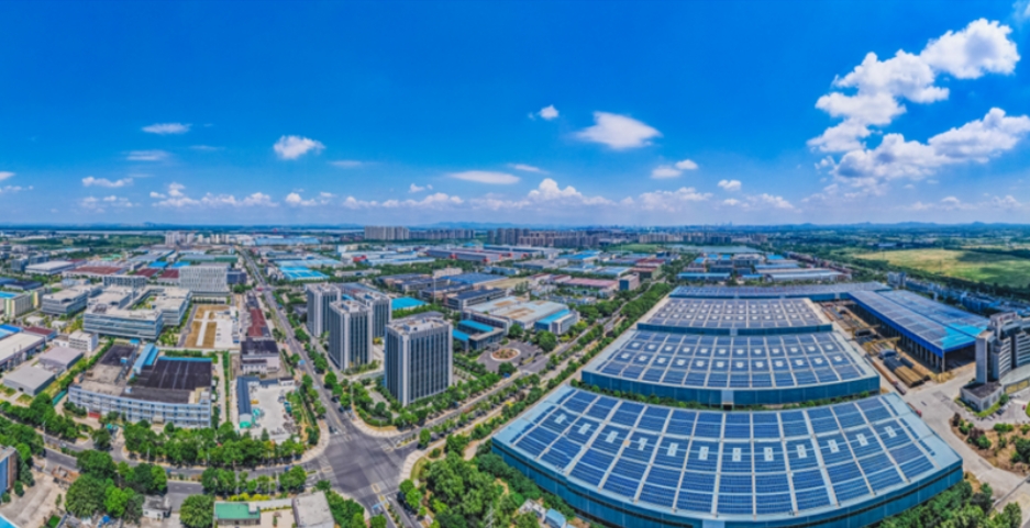 俯瞰南京江宁滨江开发区。园区供图