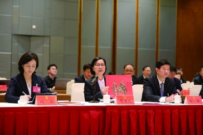 省人大代表 继续审议报告