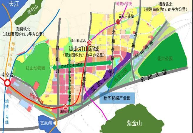 南京红山丹霞路规划图图片